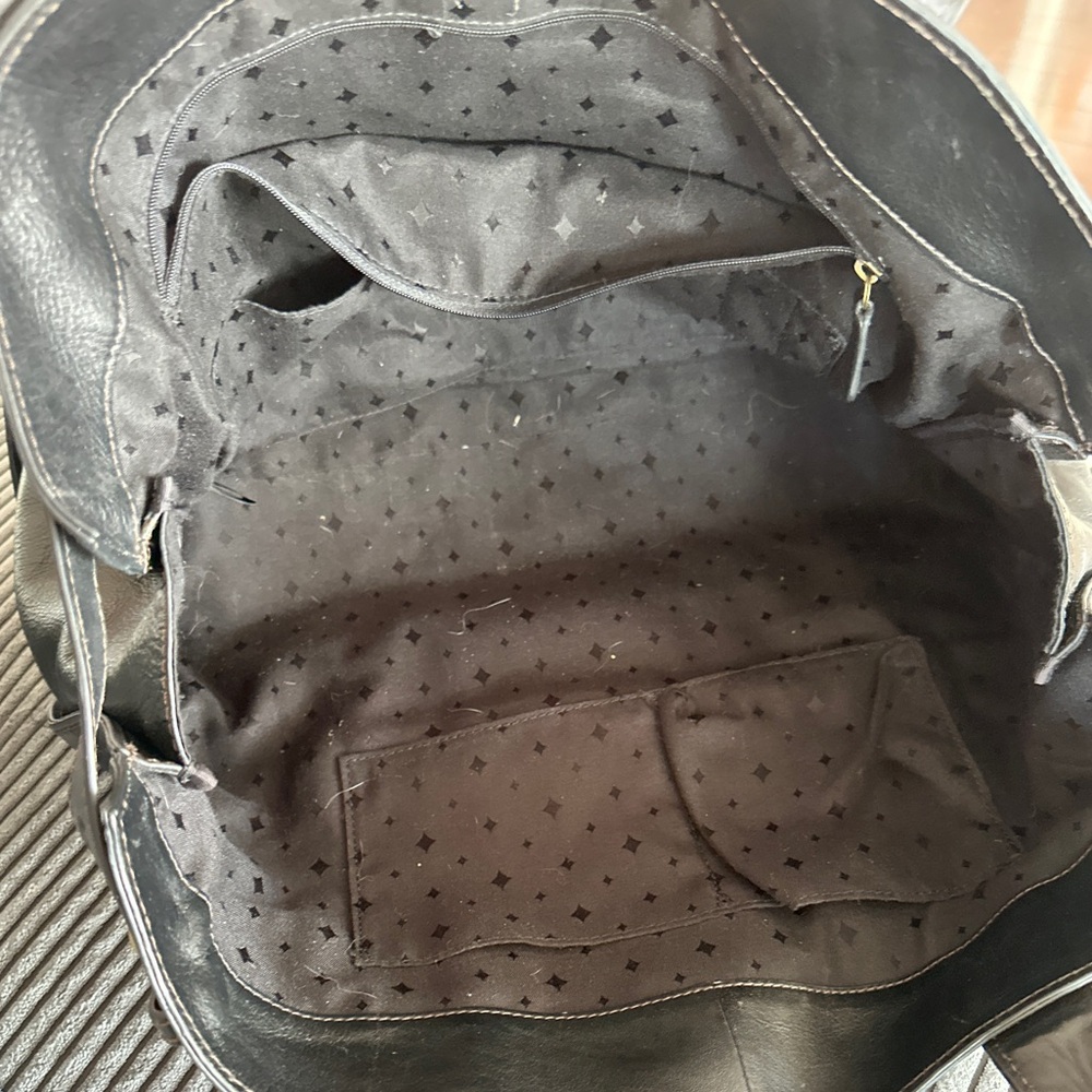 Fossil Vintage Reissu Black Leather Weekender - Picture 13 of 15